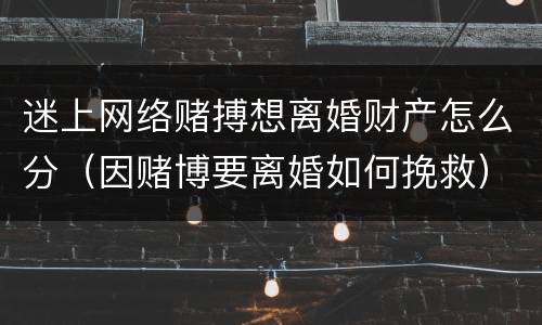 迷上网络赌搏想离婚财产怎么分（因赌博要离婚如何挽救）