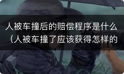 人被车撞后的赔偿程序是什么（人被车撞了应该获得怎样的赔偿）
