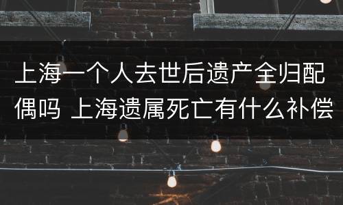 上海一个人去世后遗产全归配偶吗 上海遗属死亡有什么补偿