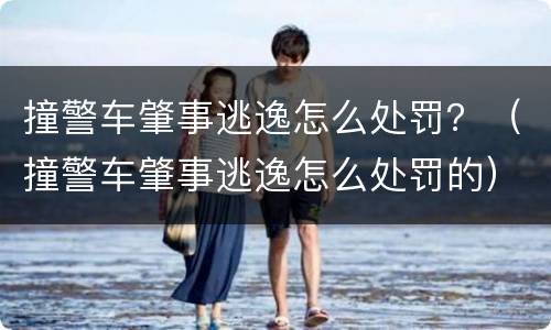 撞警车肇事逃逸怎么处罚？（撞警车肇事逃逸怎么处罚的）