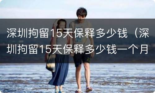 深圳拘留15天保释多少钱（深圳拘留15天保释多少钱一个月）