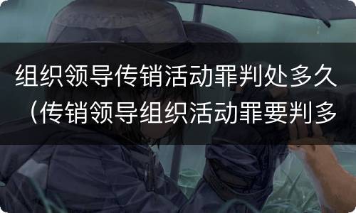 组织领导传销活动罪判处多久（传销领导组织活动罪要判多久）
