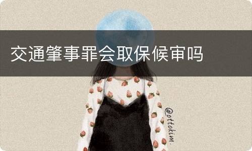交通肇事罪会取保候审吗