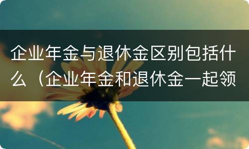 企业年金与退休金区别包括什么（企业年金和退休金一起领吗）