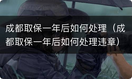 成都取保一年后如何处理（成都取保一年后如何处理违章）