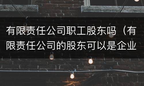 有限责任公司职工股东吗（有限责任公司的股东可以是企业吗）