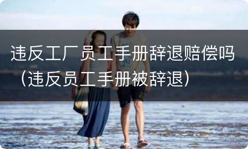 违反工厂员工手册辞退赔偿吗（违反员工手册被辞退）