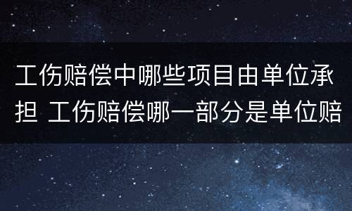 工伤赔偿中哪些项目由单位承担 工伤赔偿哪一部分是单位赔付