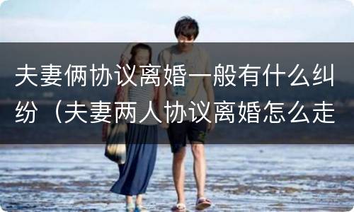 夫妻俩协议离婚一般有什么纠纷（夫妻两人协议离婚怎么走程序）
