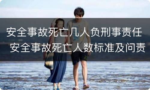 安全事故死亡几人负刑事责任 安全事故死亡人数标准及问责