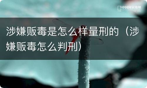 涉嫌贩毒是怎么样量刑的（涉嫌贩毒怎么判刑）