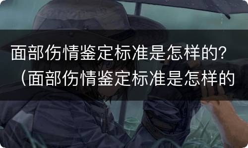 面部伤情鉴定标准是怎样的？（面部伤情鉴定标准是怎样的呢）