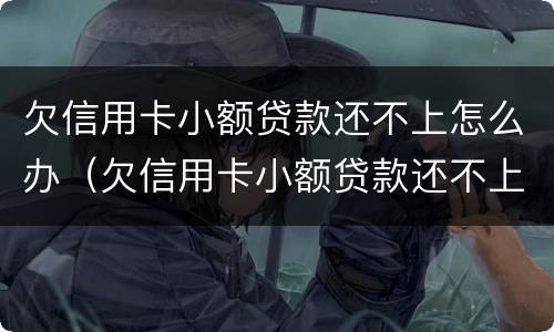 欠信用卡小额贷款还不上怎么办（欠信用卡小额贷款还不上怎么办呢）