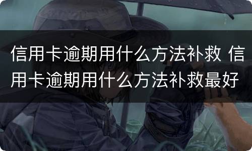 信用卡逾期用什么方法补救 信用卡逾期用什么方法补救最好
