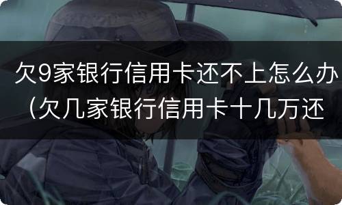 欠9家银行信用卡还不上怎么办（欠几家银行信用卡十几万还不上怎么办）