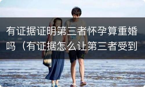 有证据证明第三者怀孕算重婚吗（有证据怎么让第三者受到惩罚）