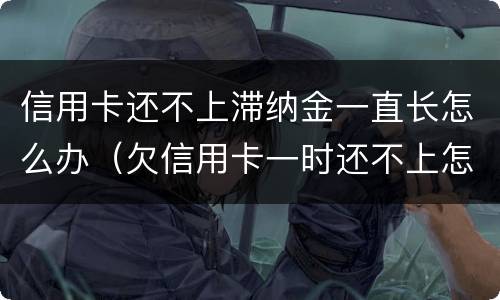 信用卡还不上滞纳金一直长怎么办（欠信用卡一时还不上怎么办）