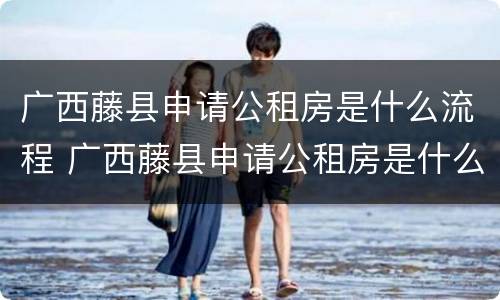 广西藤县申请公租房是什么流程 广西藤县申请公租房是什么流程啊