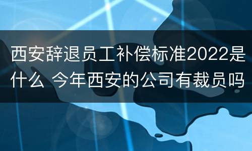 西安辞退员工补偿标准2022是什么 今年西安的公司有裁员吗