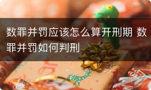 数罪并罚应该怎么算开刑期 数罪并罚如何判刑