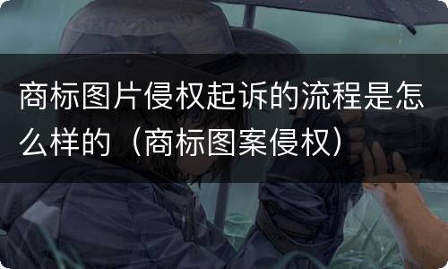 商标图片侵权起诉的流程是怎么样的（商标图案侵权）