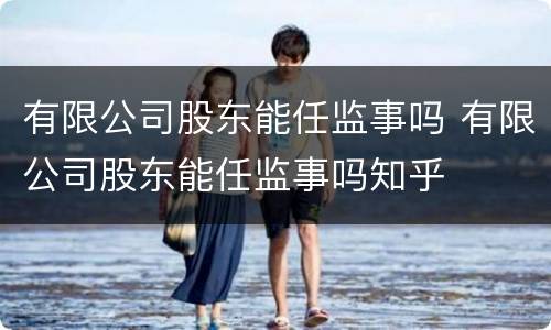 有限公司股东能任监事吗 有限公司股东能任监事吗知乎