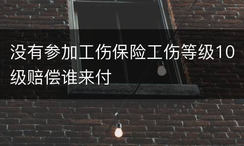 没有参加工伤保险工伤等级10级赔偿谁来付