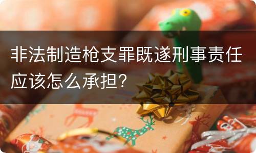 非法制造枪支罪既遂刑事责任应该怎么承担?