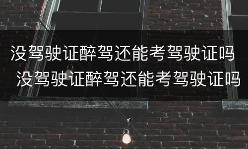 没驾驶证醉驾还能考驾驶证吗 没驾驶证醉驾还能考驾驶证吗