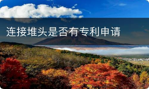 连接堆头是否有专利申请