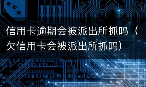信用卡逾期会被派出所抓吗（欠信用卡会被派出所抓吗）