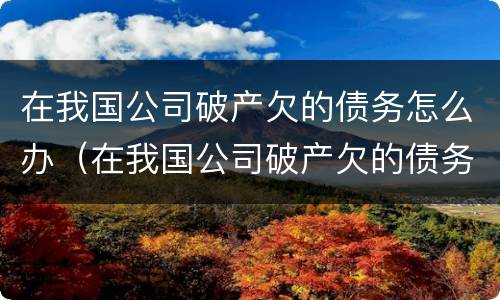在我国公司破产欠的债务怎么办（在我国公司破产欠的债务怎么办呢）