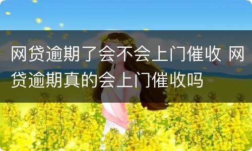网贷逾期了会不会上门催收 网贷逾期真的会上门催收吗