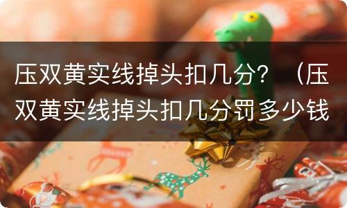 压双黄实线掉头扣几分？（压双黄实线掉头扣几分罚多少钱）