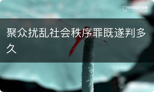 聚众扰乱社会秩序罪既遂判多久