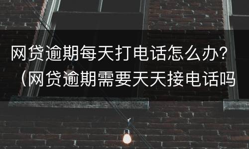 网贷逾期每天打电话怎么办？（网贷逾期需要天天接电话吗）
