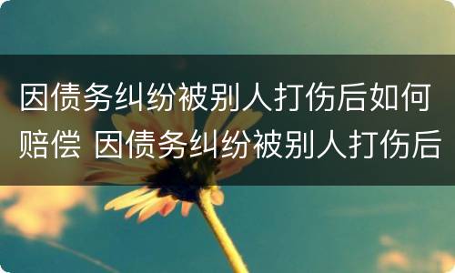 因债务纠纷被别人打伤后如何赔偿 因债务纠纷被别人打伤后如何赔偿对方