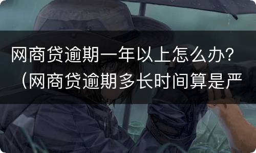 网商贷逾期一年以上怎么办？（网商贷逾期多长时间算是严重）
