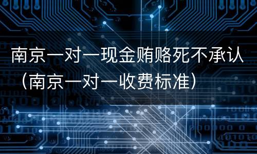南京一对一现金贿赂死不承认（南京一对一收费标准）