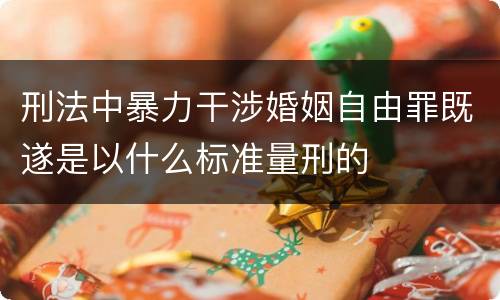 刑法中暴力干涉婚姻自由罪既遂是以什么标准量刑的