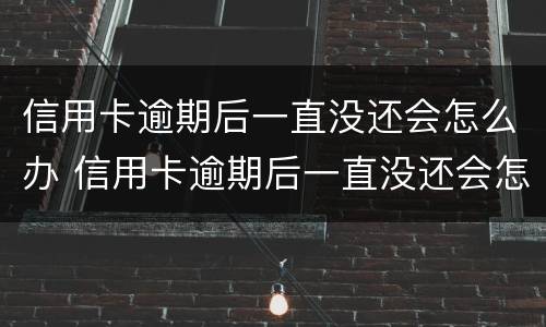 信用卡逾期后一直没还会怎么办 信用卡逾期后一直没还会怎么办呢
