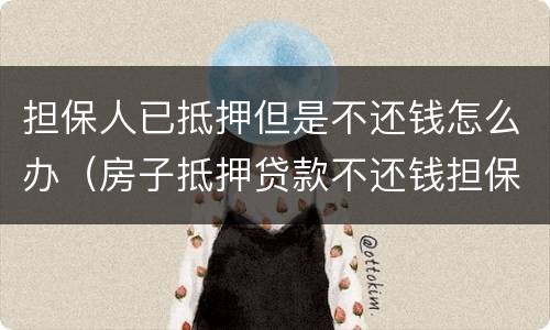 担保人已抵押但是不还钱怎么办（房子抵押贷款不还钱担保人）