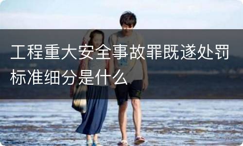 工程重大安全事故罪既遂处罚标准细分是什么