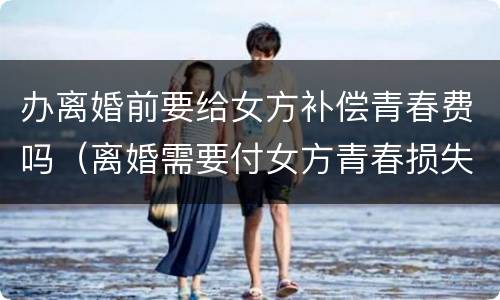 办离婚前要给女方补偿青春费吗（离婚需要付女方青春损失费吗）