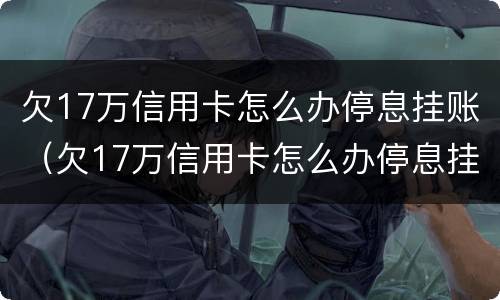 欠17万信用卡怎么办停息挂账（欠17万信用卡怎么办停息挂账的）