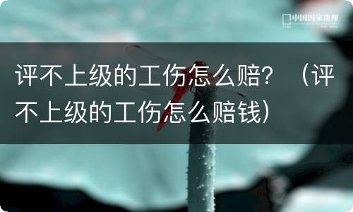 评不上级的工伤怎么赔？（评不上级的工伤怎么赔钱）