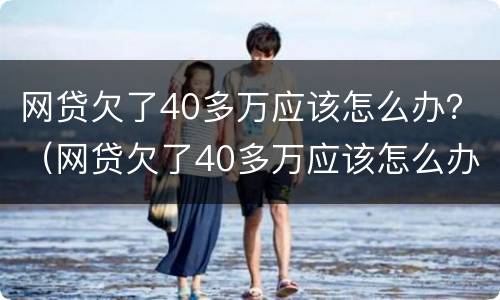 网贷欠了40多万应该怎么办？（网贷欠了40多万应该怎么办理）