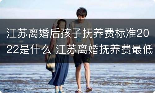 江苏离婚后孩子抚养费标准2022是什么 江苏离婚抚养费最低标准