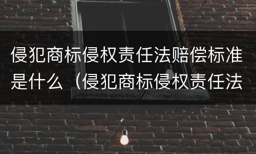 侵犯商标侵权责任法赔偿标准是什么（侵犯商标侵权责任法赔偿标准是什么规定）