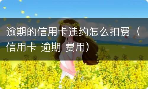 逾期的信用卡违约怎么扣费（信用卡 逾期 费用）